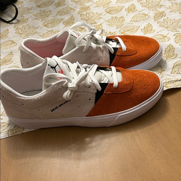 NEW Nike Air Jordan Series .02 Dear Deloris Suede Men’s Shoes Sail/Orange 13 - Picture 2 of 7